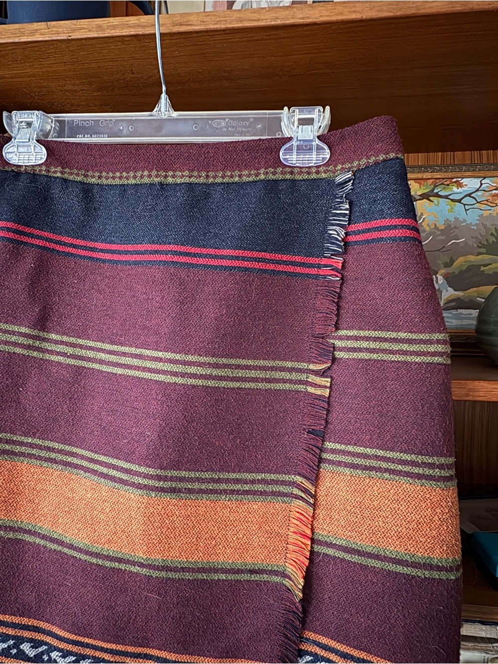Tapestry Fringe Mini Skirt Ann Taylor Loft 8 - Picture 3 of 6